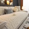 Autumn and Winter Thickened Shu Cotton Velvet Sofa Cushion Plush Cushion 2/3/4/seater Sofa Cover Cover Towel