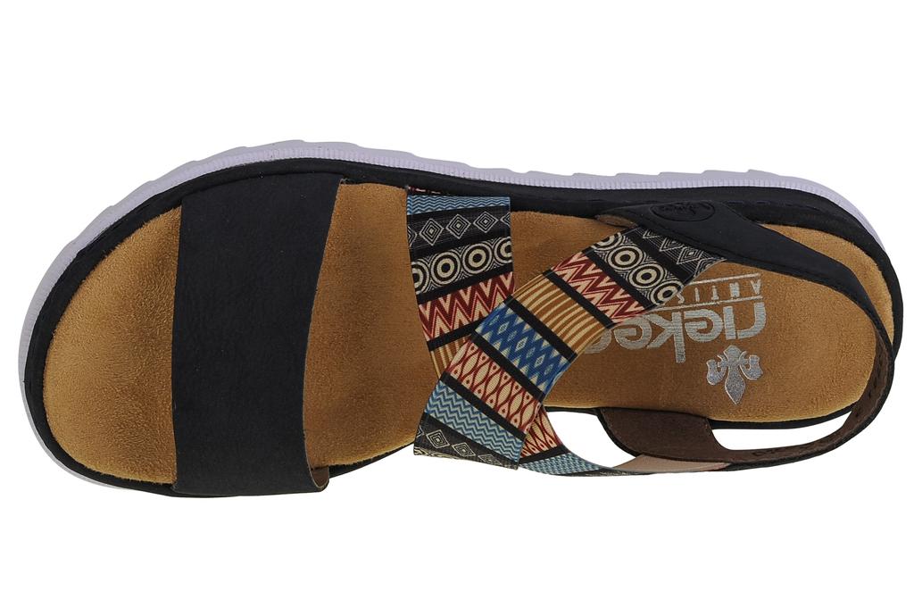 RIEKER Сандалии, женские разноцветные сандалии