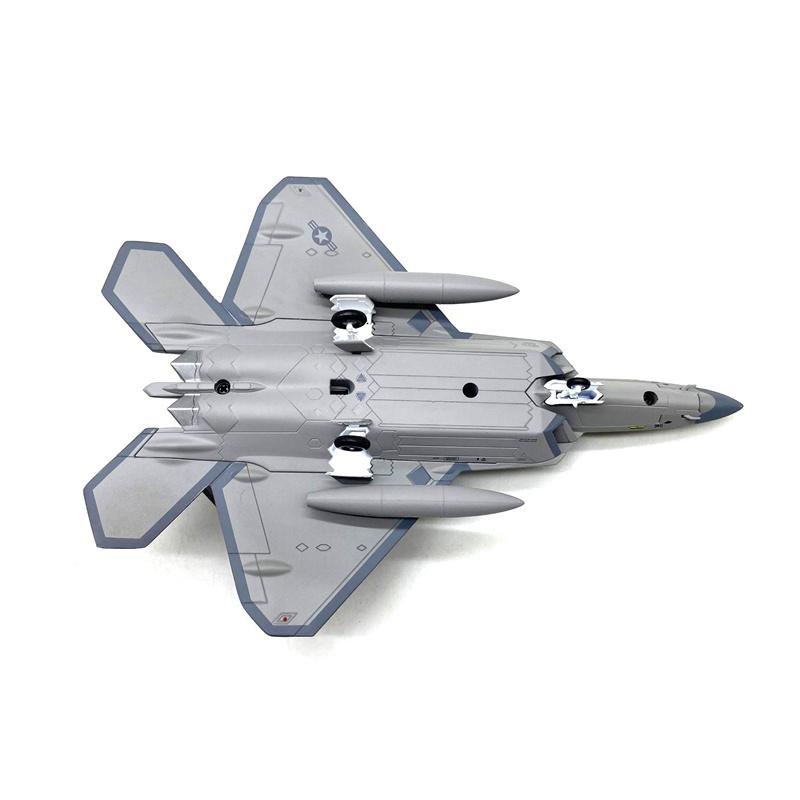 1:100 масштабная модель истребителя США F-22 Raptor и выставочный стенд коллекция подарков F22 сплав модель самолета мини-украшение для дома