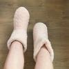 Women Winter Couple Warm Slippers Non-slip Thicken Plus Velvet Indoor Socks Soft Floor Shoes
