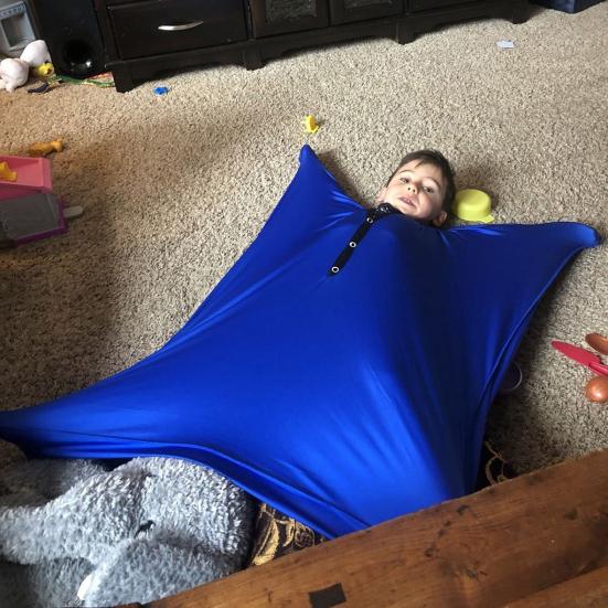 Kids Dynamic Movement Sensory Sock Toddler Boys Girls Anxiety Stress Relief Body Sock Children Full Body Wrap Sock Calming Therapy Blanket