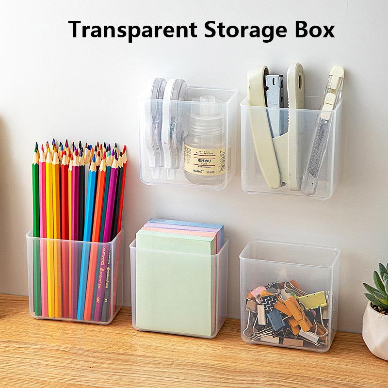 Настенный ящик для хранения Зеркальный шкафчик Самоклеящаяся коробка для хранения мелких предметов Карандаш для бровей Помада Блеск для губ Коробка для хранения