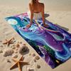 Magical Unicorn Garden Beach Towel, Super Soft Microfiber, Gift for Her/Him, Birthday, for Pool, Beach, Travel, Home Decor Fan gifts