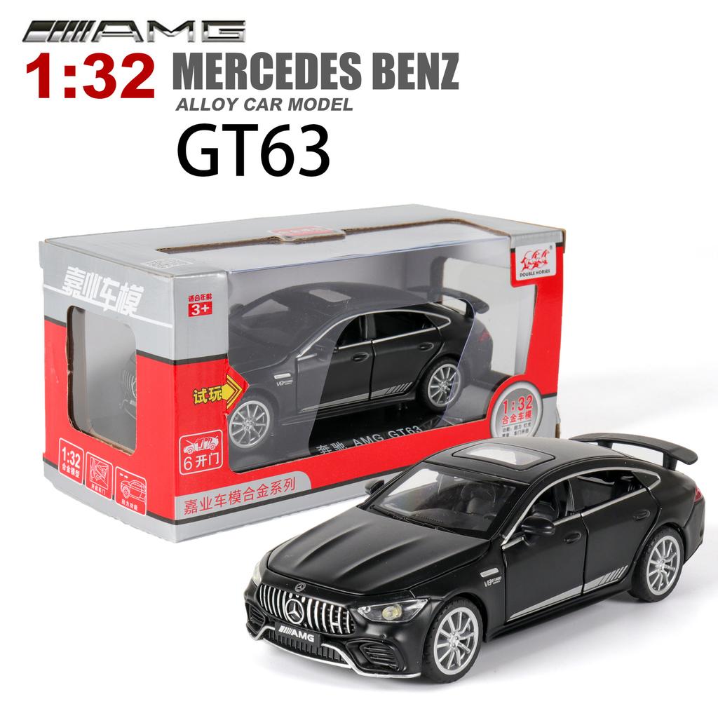 1/32 литой автомобиль Benz AMG GT63, ​​модель автомобиля, откат со звуком и светом, игрушечный автомобиль для мальчиков и девочек, подарок для взрослых