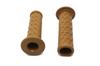 Beatus Retro Design Bike Handle Grip 0.9 inch (22.2 mm) Universal Grip Left and Right Set (Camel)