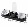 Double Bowl 3 in 1 Cat Feeder Neck Protection Cat Bowls Pet Supplies Pet Food Container  Cat
