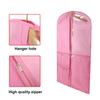 Garment Bag Waterproof Dustproof Hanging Clothes Cover Multi-Pocket Design Zipper Closure Clothing Storage Bag
