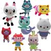 Gabby’s Doll House Plush Toy Backpack Cat Cake Cat Smiling Cat Stuffed Animal Plushie for Kid Chrismas Gif