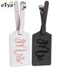 Fashion Suitcase Luggage Tags Bag Pendant Embroidery Mr&Mrs Travel Accessories Name ID Address Wedding VIP Invitation Label