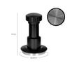 Adjustable Spring Loaded Coffee Tamper 58.35mm 53mm 51mm Ripple Base Coffee Impact Tamper Stainless Steel Constant Pressure