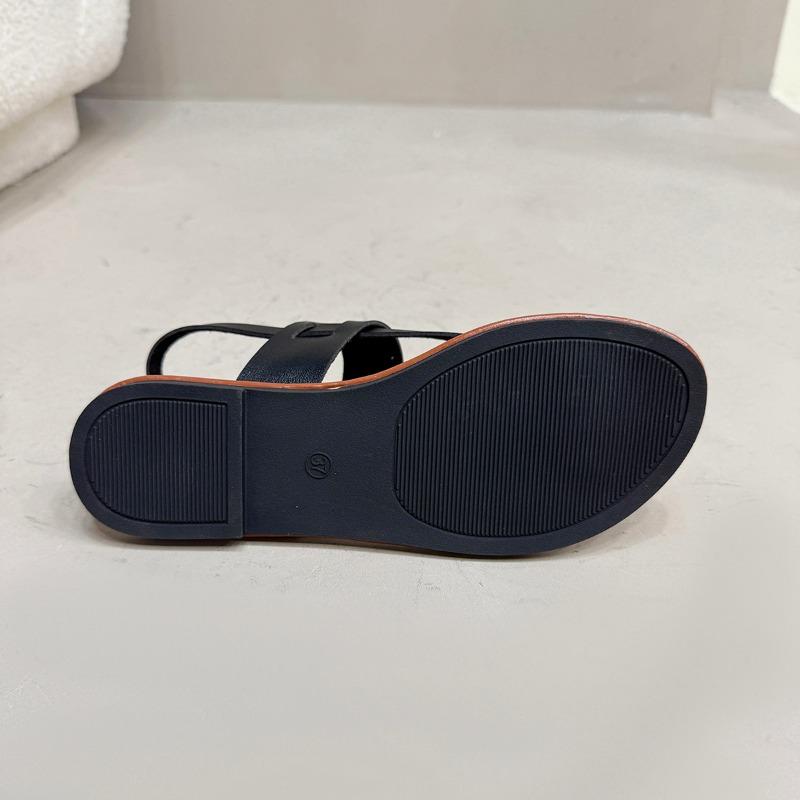 Женские минималистичные сандалии-стринги, новые модные сандалии на плоской подошве, летняя уличная женская обувь для пляжного отдыха и отдыха, женская обувь