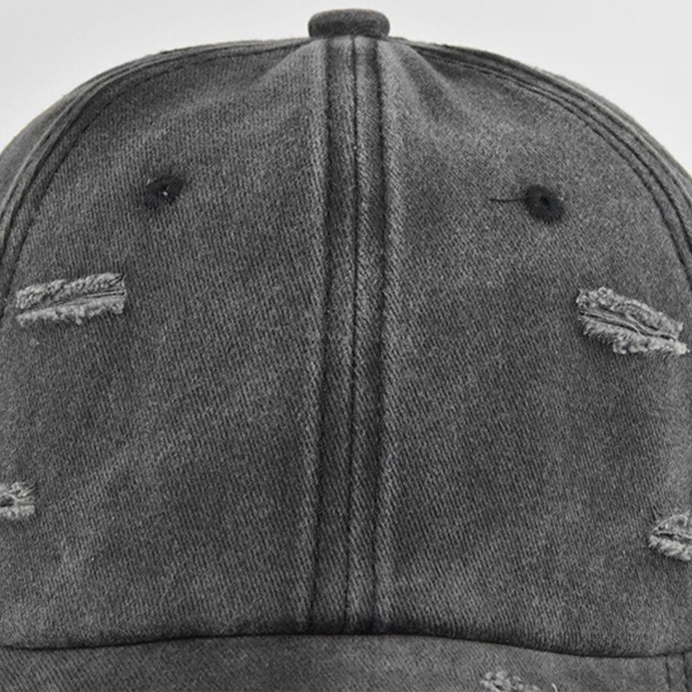 Бейсболки с потертостями, Кепки от солнца с прорезями, Модные кепки с козырьком, Мужские и женские, Для занятий спортом на открытом воздухе