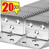Stainless Steel 90 Degree Angle Bracket Furniture Door Cabinet Bedframe Fastener Support Frame Iron Plate Corner Brackets Tools