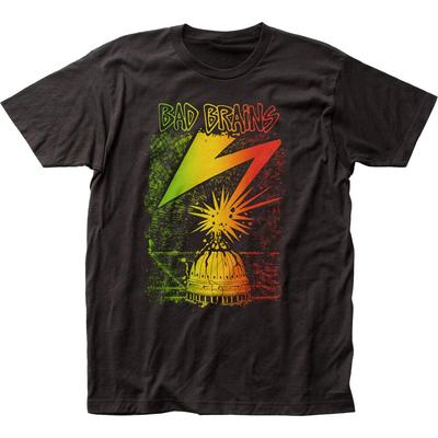 Bad Brains Rasta Fade Мужская футболка Рок-н-ролл Музыка Классическая футболка группы Новая Черная
