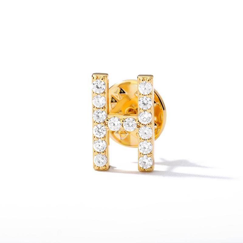 A-Z Letter Brooches For Women Initial Name Brooch Pins For Suit Shirt Collar Accessories Brooch Jewelry