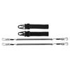 1pc/2pcs Tie Belt Wrap Strap Fishing Casting Rods Holder Belt Metal Buckle Strap Fishing Pole Tether with Coiled Lanyard