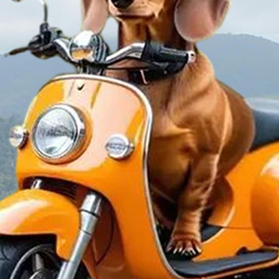 2D Подвеска для машины с собакой на велосипеде, акриловое украшение для зеркала заднего вида, милый тематический автомобильный аксессуар для декора интерьера