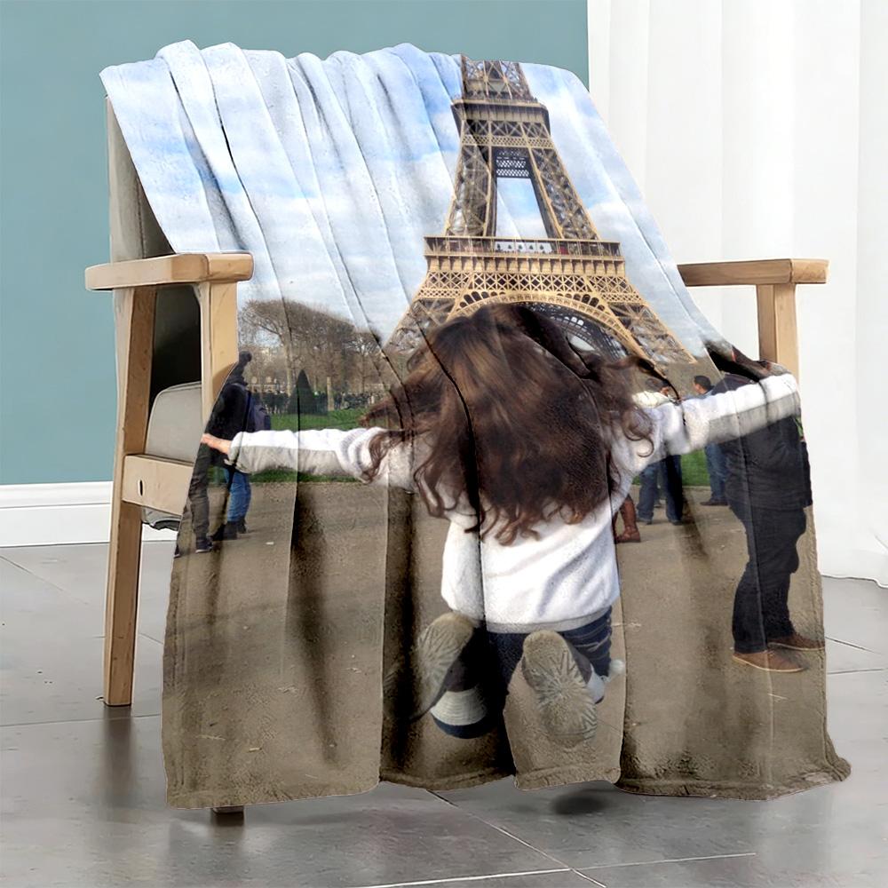 Customize Image Personalized photos Blanket Lightweight Customizable Blanket Ultra-Soft Suitable for Couch Picnics Bedding Bed Ideal for All Seasons