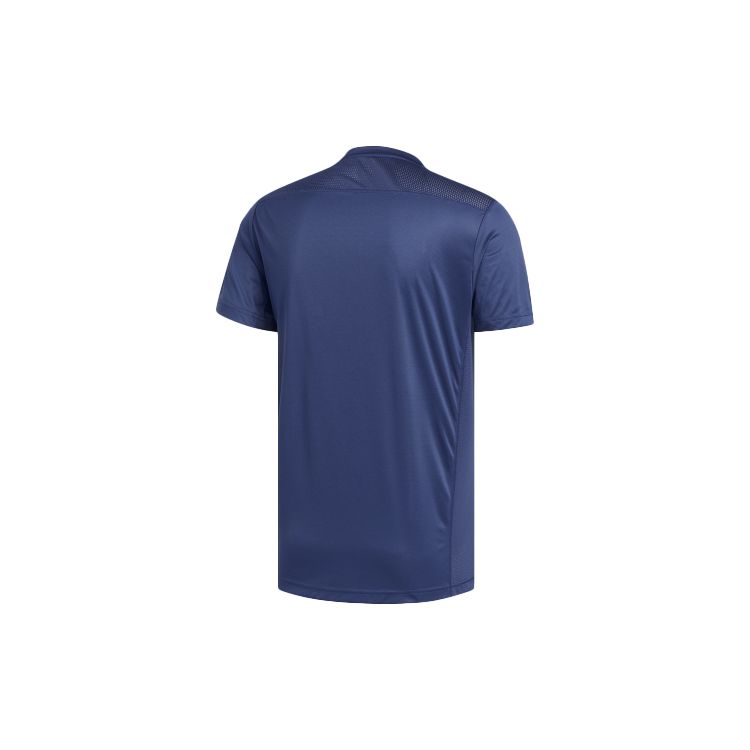 Adidas Мужская футболка для бега Own The Run с короткими рукавами, темно-синяя, FL6945
