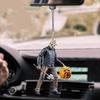 Vintage Acrylic Halloween Scary Character Car Hanging Ornament For Spooky Car Decor