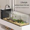 2025 Stream Tank: Integrated Golden Crystal Ultra White Glass Fish Tank with Oxygenation and Side Filter