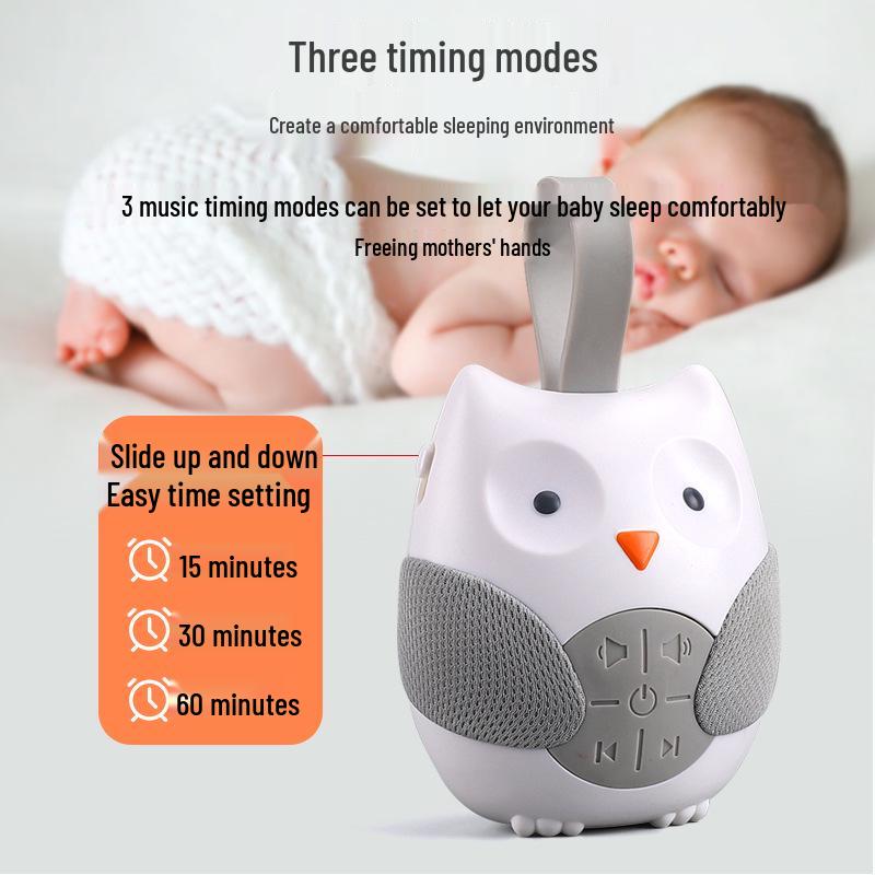 Детская успокаивающая игрушка-музыкальный плеер в виде совы для кроватки, 0-3 года