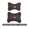 WCHT7 For BMW Leather Car Headrest Lumbar Support Neck Pillow Waist Cushion Auto Accessories E30 E34 E36 E39 E46 E52 E53 E60 E61 E62
