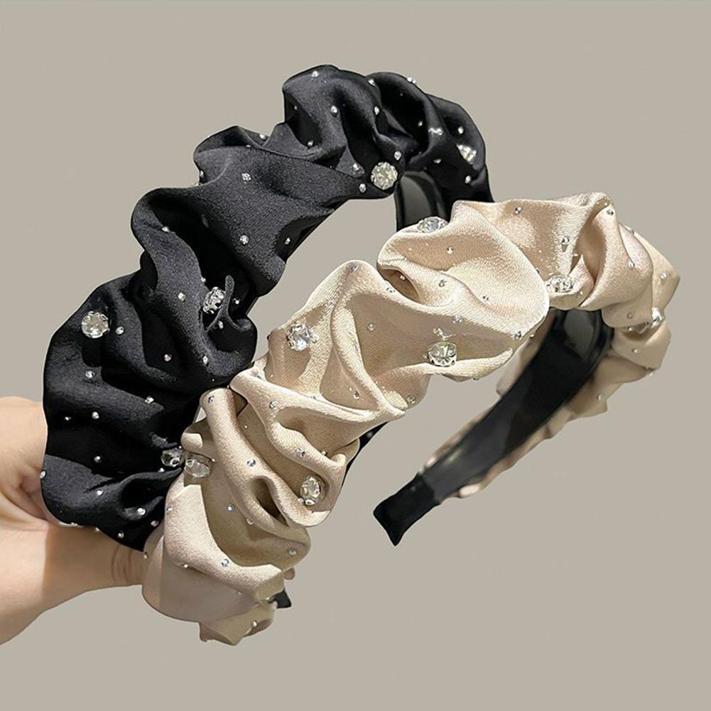 Роскошные ободки для волос со стразами для женщин, однотонные модные ободки для волос, обручи, ободки Ha K2P6