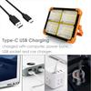 НОВЫЙ светодиодный прожектор на солнечной батарее с зарядкой от USB, аварийный фонарь для кемпинга, водонепроницаемый, портативный прожектор, прожектор