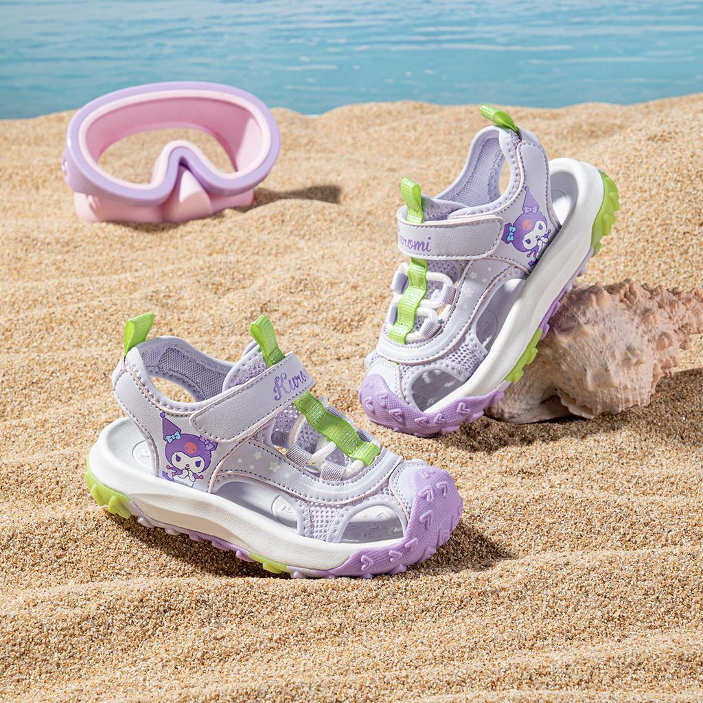 Kaiti Cat Children's Shoes 2026 Hot Summer Mid to Large Children's Beach Shoes for Girls, Breathable and Crash proof Baotou Sandals