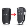 KEYYOU 10 шт. Модифицированный складной корпус брелока для ключа автомобиля Для Chevrolet Cruze Epica Lova Camaro Impala Для Opel HU100 Логотип