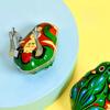 Классическая жестяная заводная заводная игрушка Прыгающая лягушка Детская винтажная игрушка Мальчик Мальчик Образование Малыш Малыш Классическая игрушка Заводные игрушки