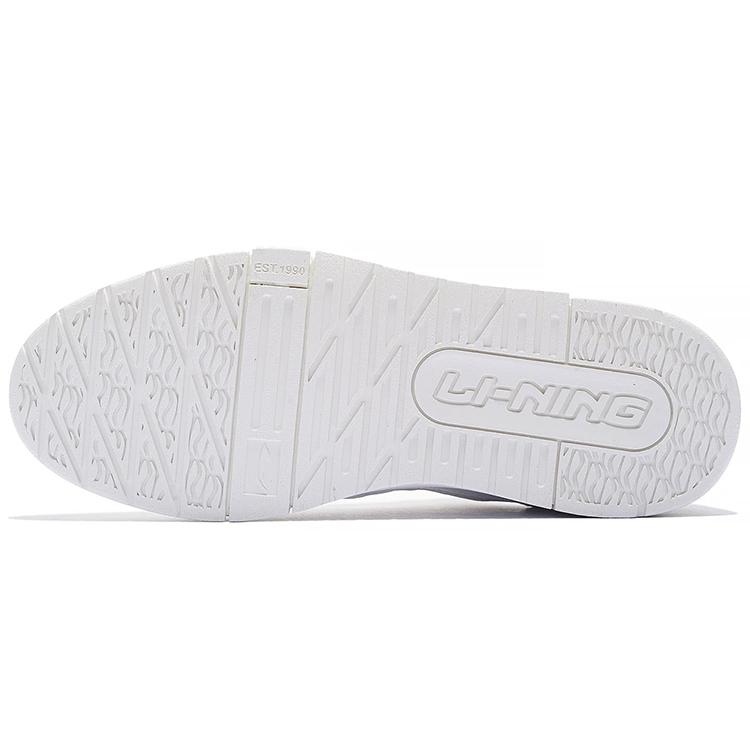 Li Ning 001 BTC Низкие Скейтбордические Кроссовки Женские Бело-Синие AGCS104-2