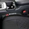 2/1Pc Carbon Fiber Car Seat Gap Filler Soft Pad Interior Accessories For Mitsubishi Outlander Lancer EX ASX L200 RALLIART Pajero