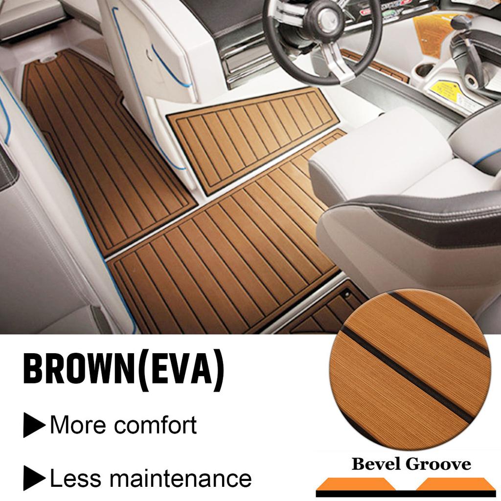 2300x900x6 мм EVA Foam Marine Teak Sheet Flooring Boat Decking Yacht Pad Marine Flooring Mat