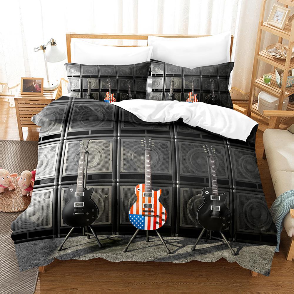 Модная технология печати, 3D цифровая печать, постельное белье, пододеяльники, наволочки, комплекты из трех предметов