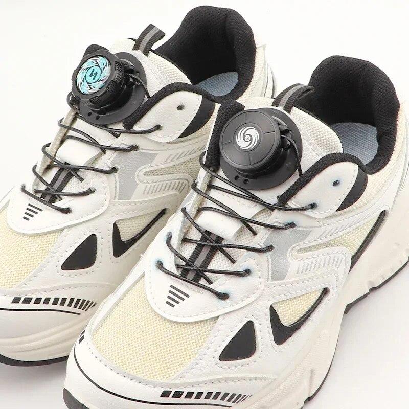 No Tie Shoe Laces Rotating Metal Wire Swivel Automatic Buckle Rope Sneaker Shoelaces for Kids/Adult Quick Lock Shoestrings 1Pair