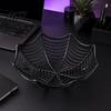 Прочная Halloween-миска Корзина-паутина, Пластиковая миска для фруктов с дизайном паутины, Качественный держатель для угощений или конфет "Сладкое или гадость" для обеденного стола,