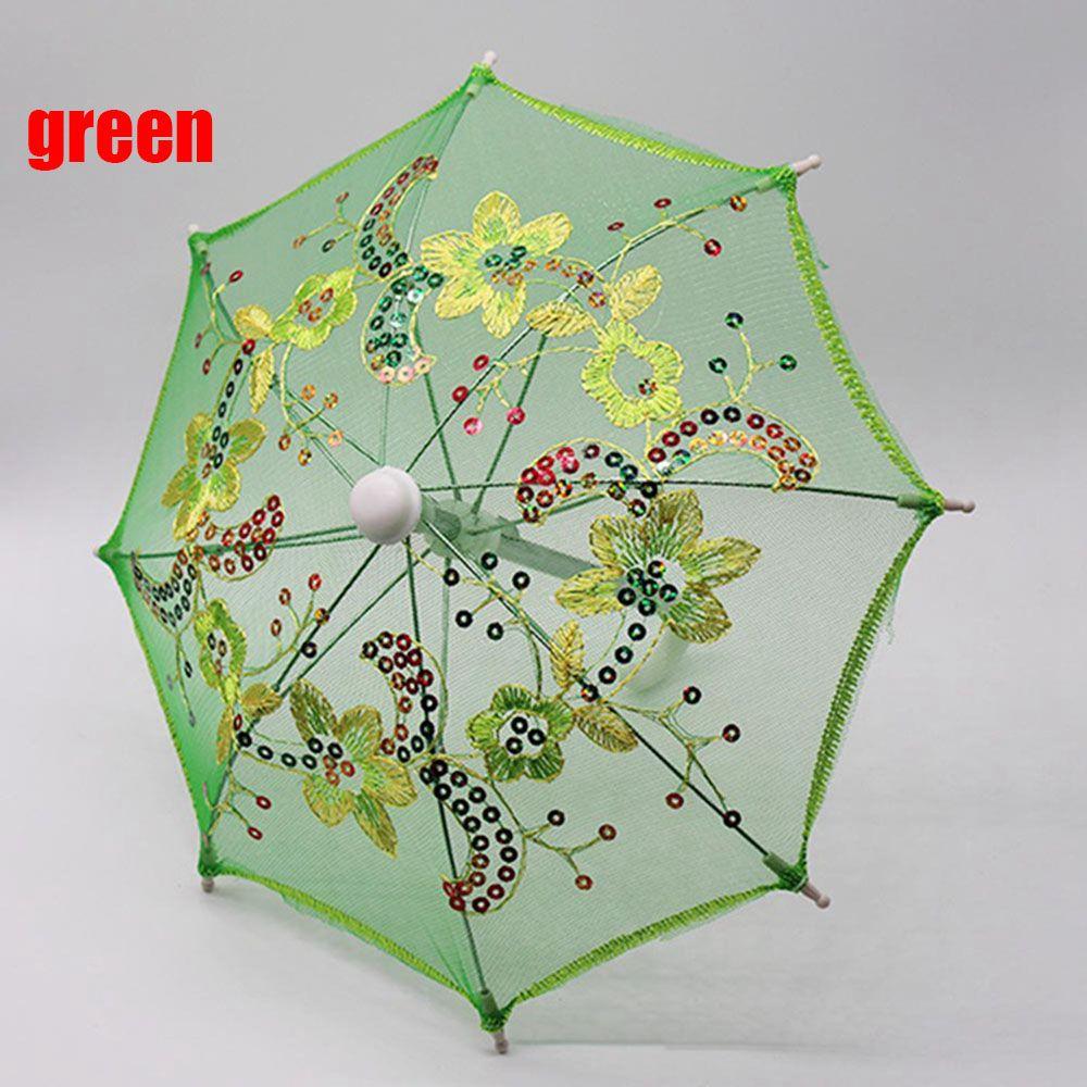 Мини-игрушки для детей, подарочные вышитые зонтики, солнцезащитный козырек, новый кружевной зонтик, аксессуары для кукол