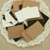 50Pcs Pro Display Type Earring Ear Studs Holder Hang Hanging Kraft Paper Cards