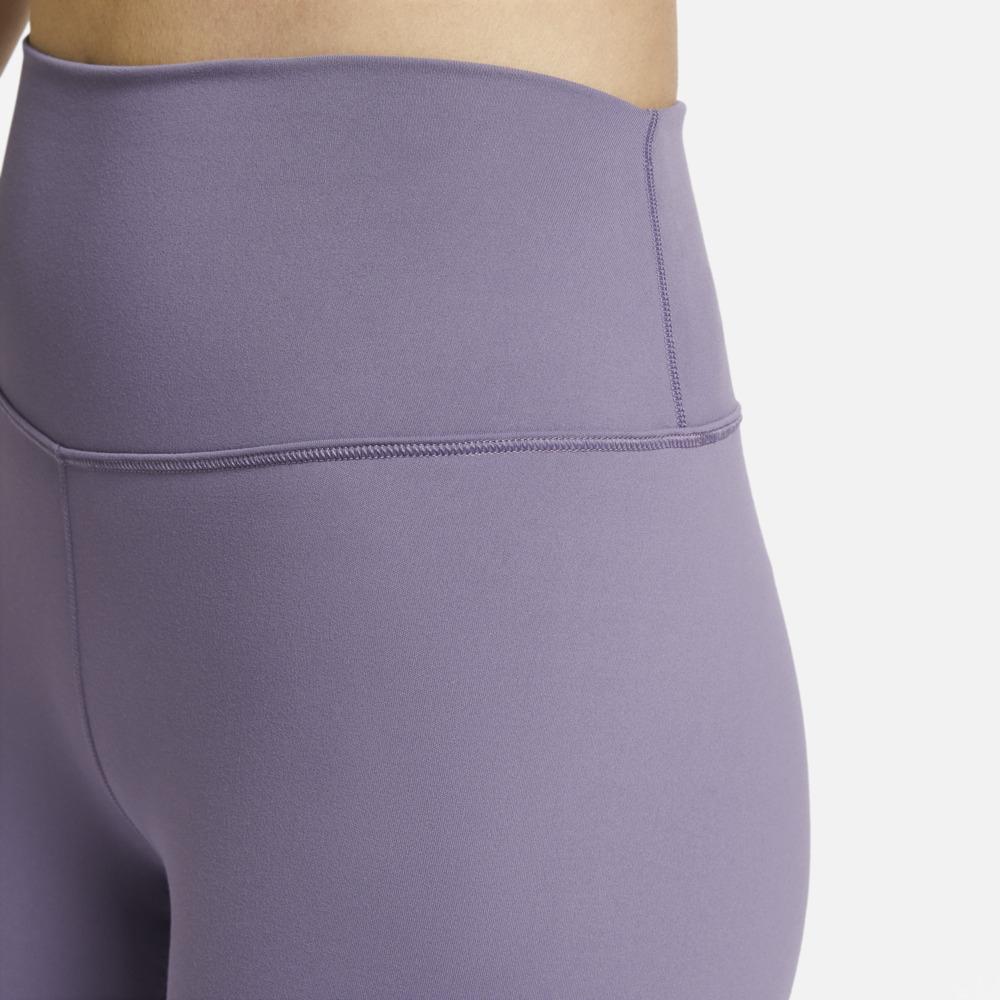 Nike Однотонные обтягивающие трикотажные спортивные брюки женские низы фиолетового цвета FN3233-509