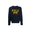 Polo Ss23 Logo Letter Number Print Crewneck Long Sleeve Sweatshirt Men Sweatshirt Navy-Blue 710766798-001