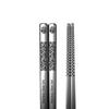 Household Non-Slip Metal Chopsticks - Food Grade 304 Stainless Steel with Laser Anti-Scalding Design