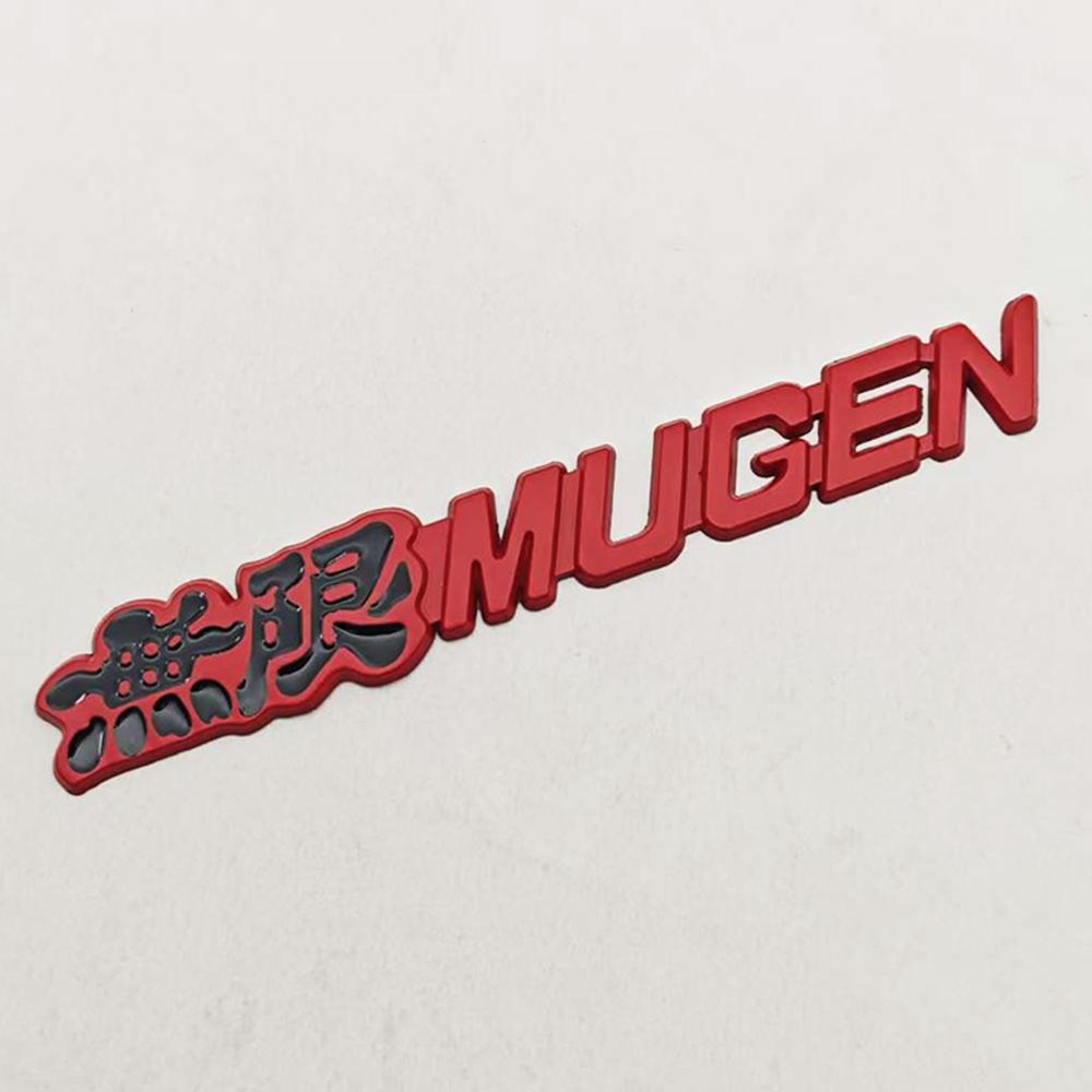 1pc 3D Metal Car Styling Logo Mugen Power Sticker Emblem Rear Badge Chrome Decal For Car Trunk For Honda Civic Accord CRV