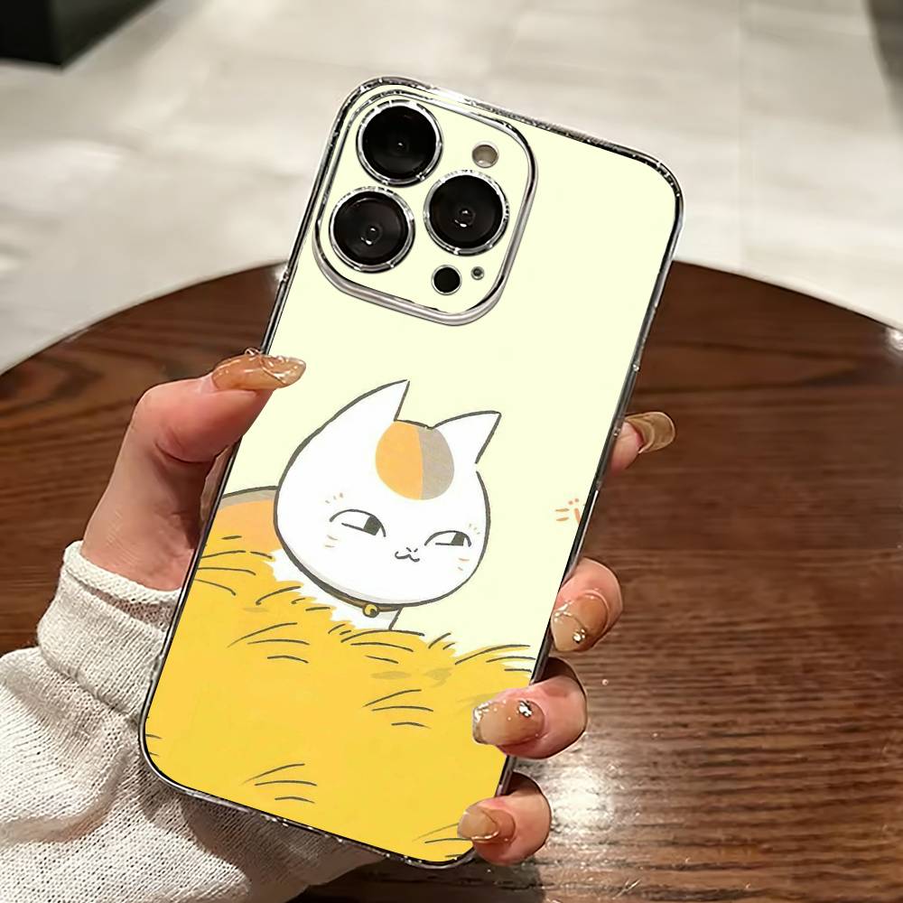 Natsume Y-yuujinchou Nyanko Phone Case Transparent Silicone Soft For iPhone 17 16 15 14 13 12 11 Mini Pro Max Plus