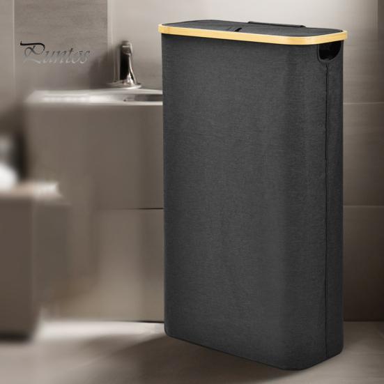 Корзина для белья с пылезащитной крышкой, складная конструкция, большая вместимость, водонепроницаемая корзина для грязной одежды, органайзер для хранения игрушек, одеял