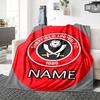 Custom Name River Plate Fan Gear blanket for Couch & Bed, Plush Cozy Fuzzy Blanket Super Soft & Warm Blankets for Fall and Winter. 0908285