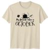 My Favorite Color Is October TShirt Autumn Gift For Him And Her