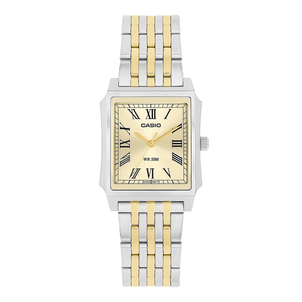 Casio Ретро Аналоговые Квадратные Металлические Часы Mtp B190sg 9bvdf