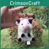 Adorable Cow And Panda Plush Toy Keychain Soft Cuddly Plush Doll Creative Gift